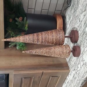 Wicker Christmas trees
